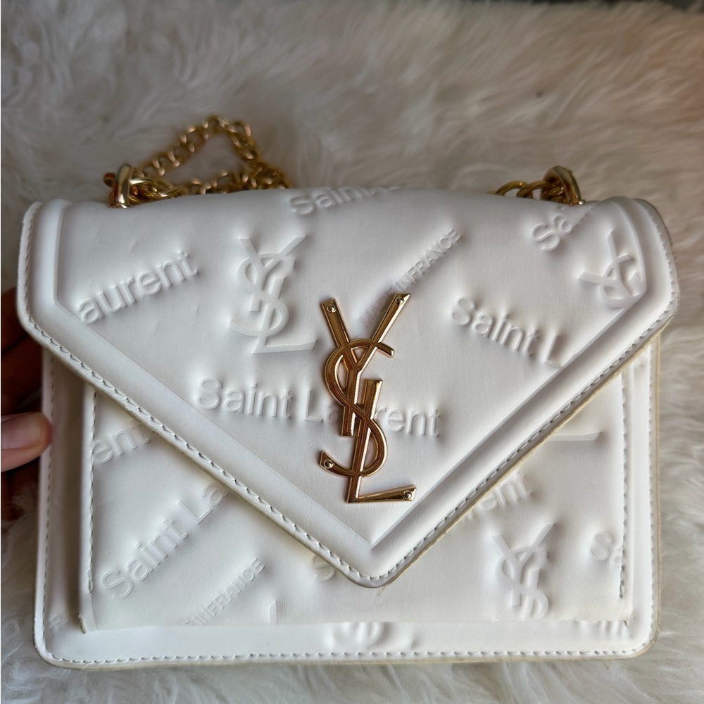 White Quilted Shoulder Bag